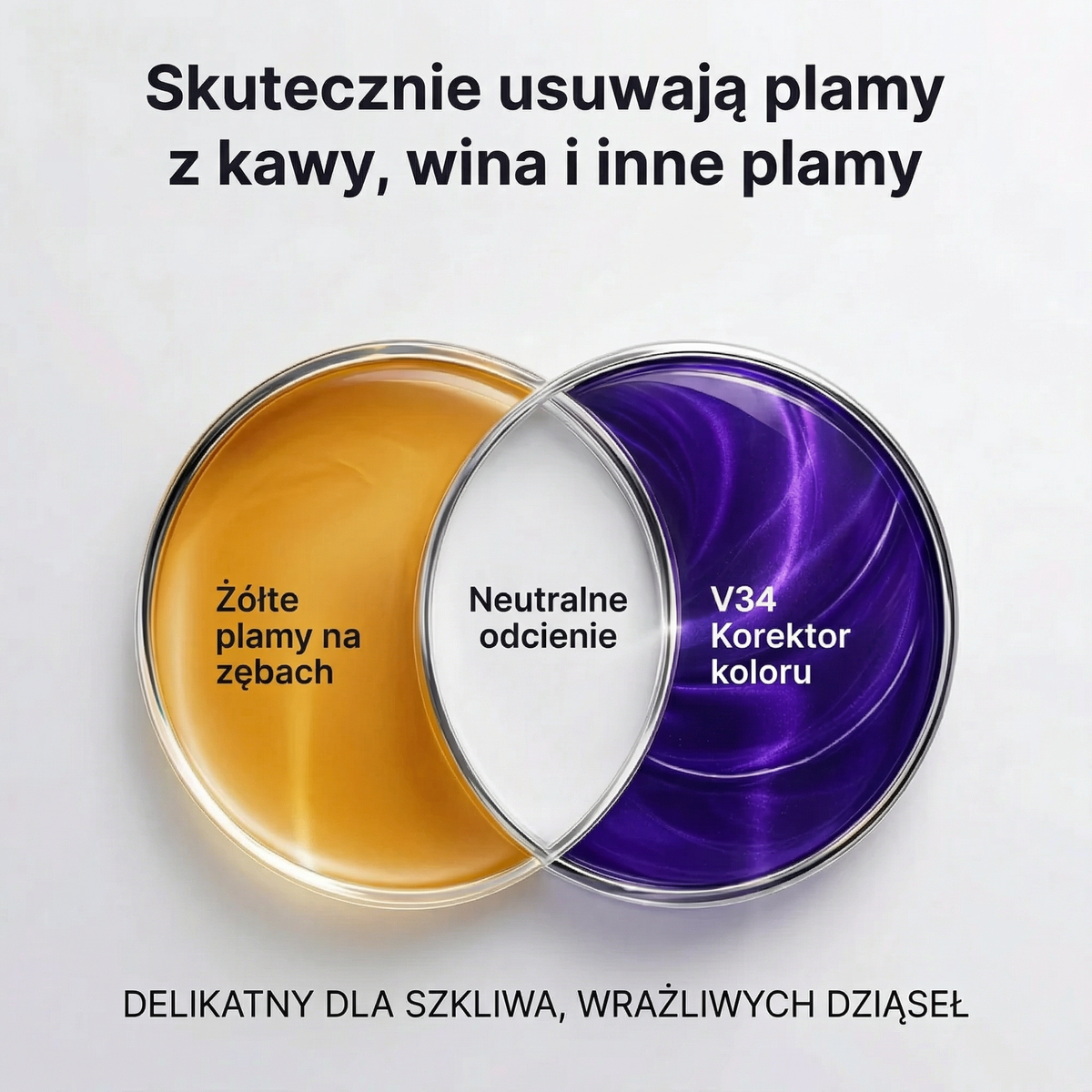 Fialové bělící proužky