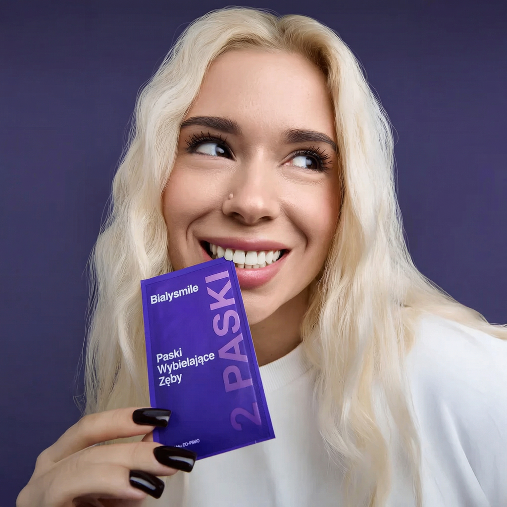 Fialové bělící proužky